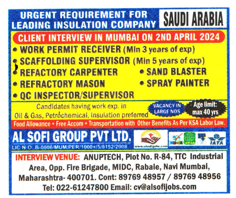 Jobs in Saudi Arabia for Spray Painter