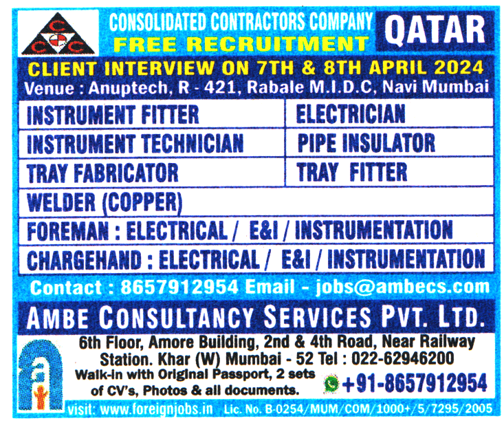 Jobs in Qatar for Pipe Insulator