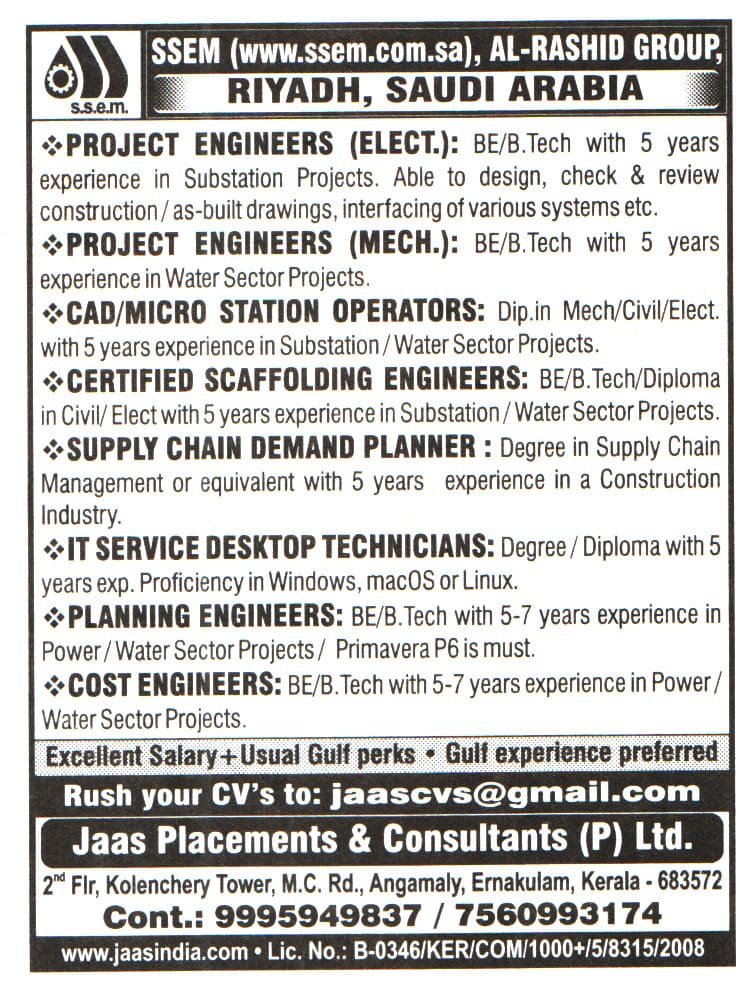 Jobs in Riyadh for Cost Engineers