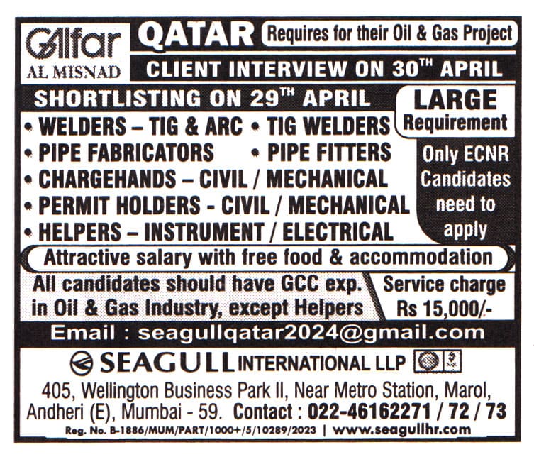 Jobs in Qatar for Permit Holders