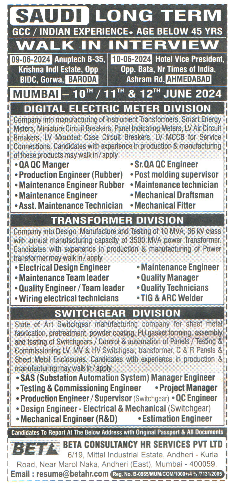 Jobs in Saudi for QA QC Manager