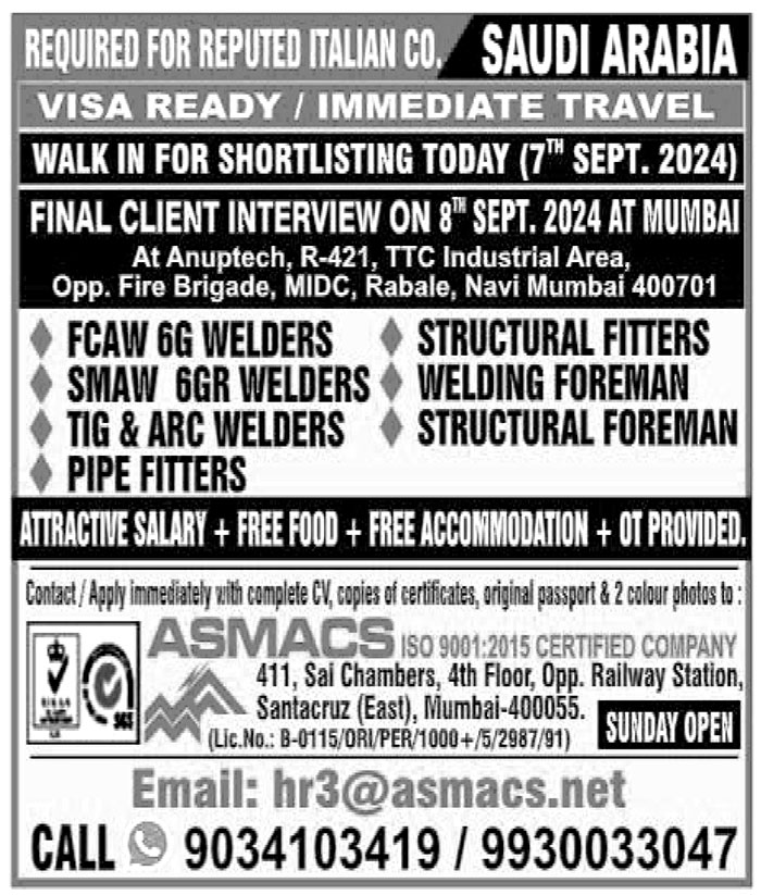 Jobs in Saudi Arabia for Structural Foreman