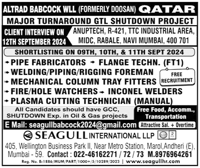 Rigging Foreman for Jobs in Qatar