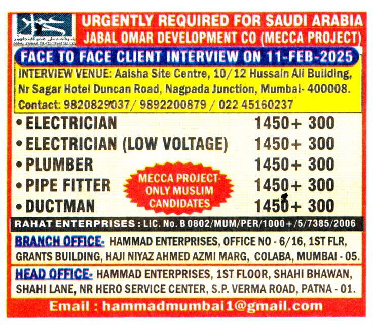 Jobs in Saudi Arabia for Ductman